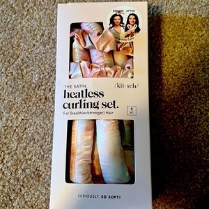 New Kitsch “the satin heartless curling set”